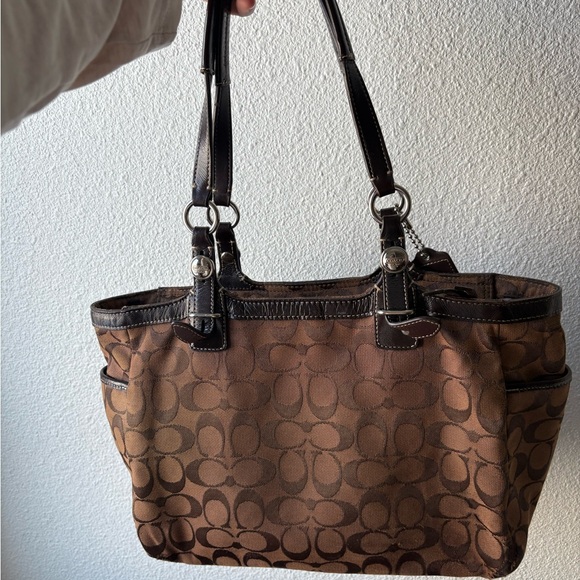 Coach Brown Signature Tote Bag - Picture 2 of 6